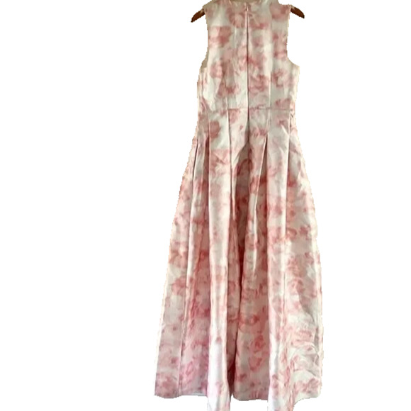 SACHIN & BABY BROOKE V-NECK SLEEVELESS LONG PINK FLORAL GOWN NWT $825 - Picture 7 of 10